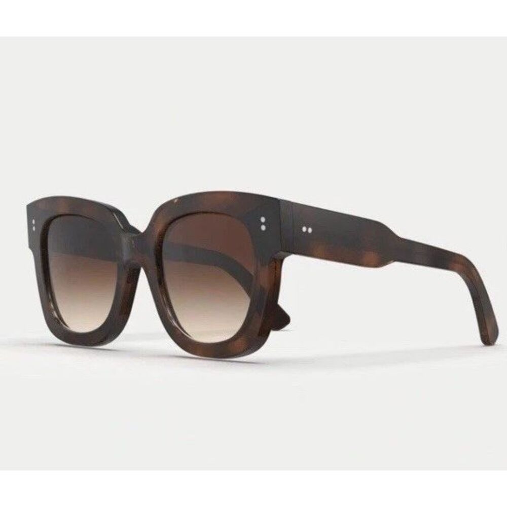 Tortoiseshell Square Frame Sunglasses - Brown